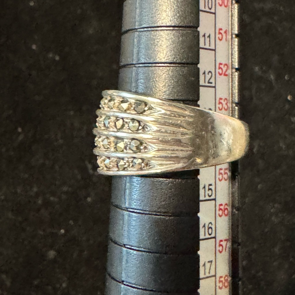 925 Silver Ring With Marcasite - image 3